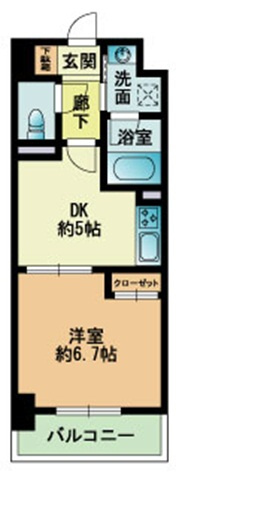 エメロード博多駅東の間取り