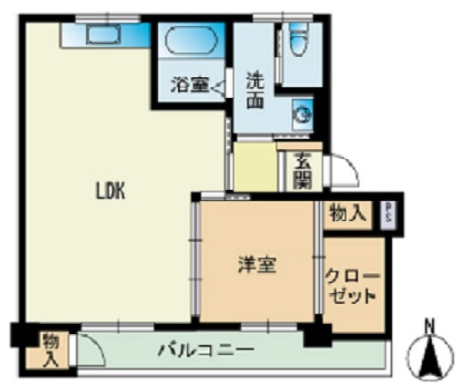 リオブライト城南の間取り