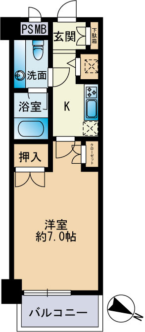 コンフォール高宮東の間取り