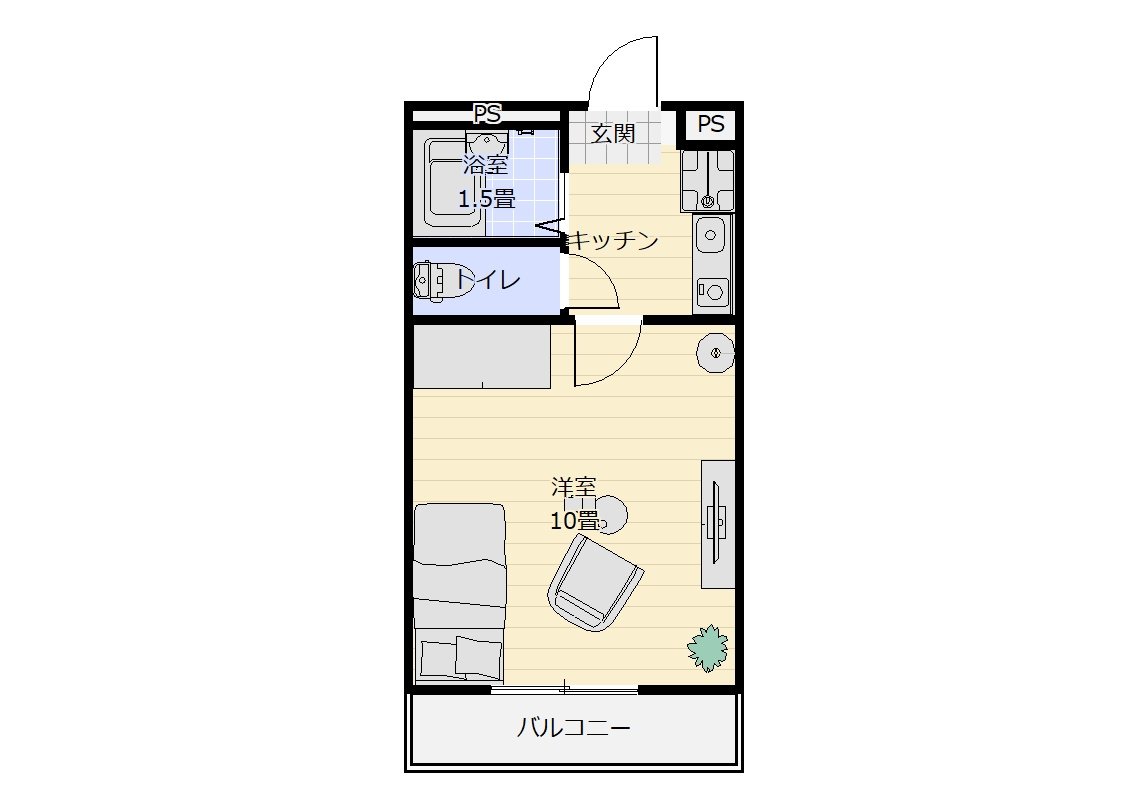 水戸島エコ303の間取り