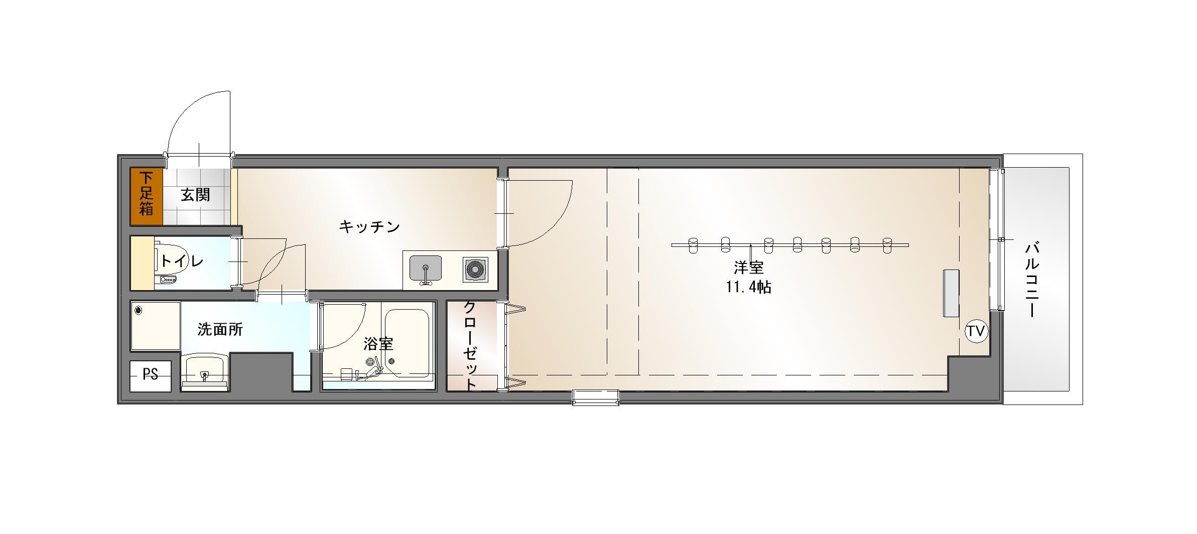 フィオーレ関田の間取り