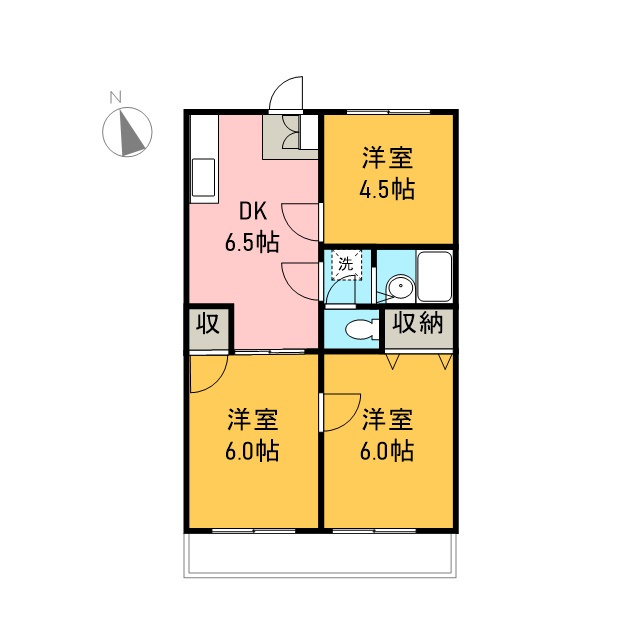 ベルハウス203の間取り