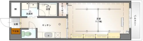 グランデージ則武の間取り