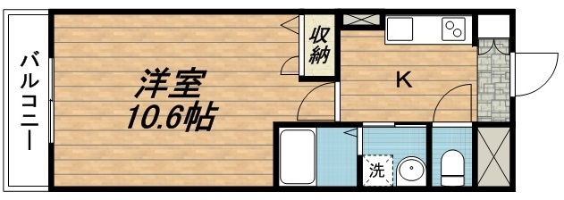 ラテール北戸田302の間取り