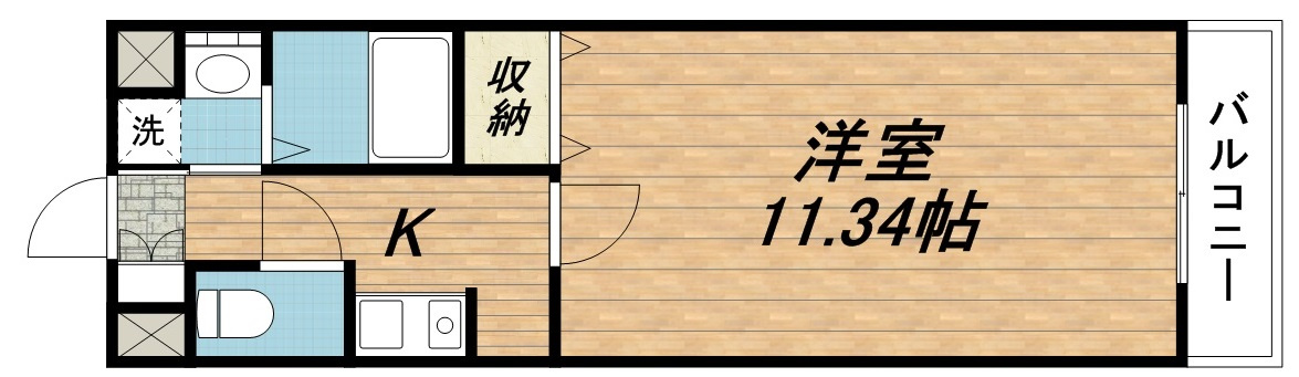 ベルメゾン302の間取り