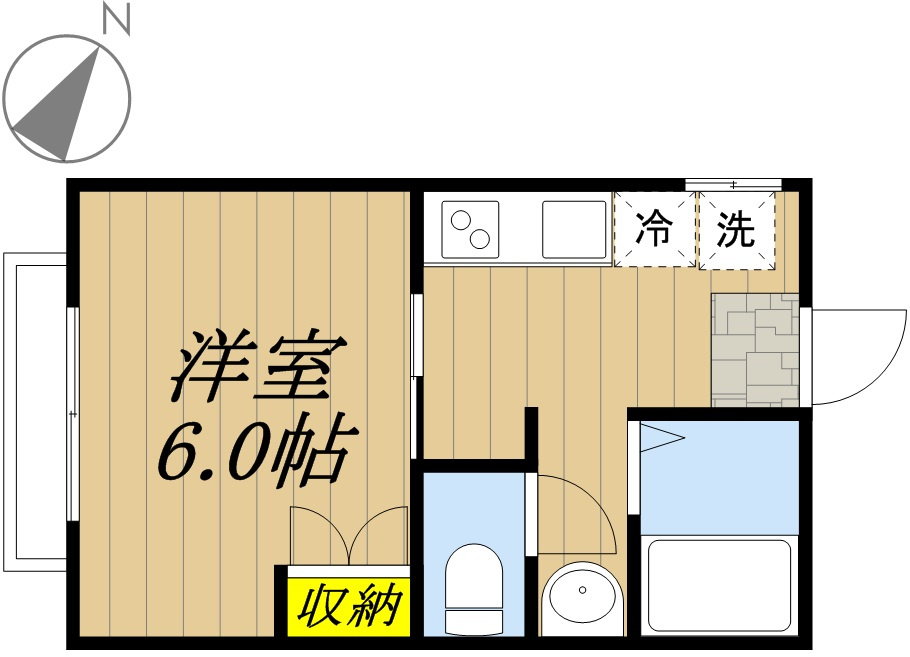 針ヶ谷コーポの間取り
