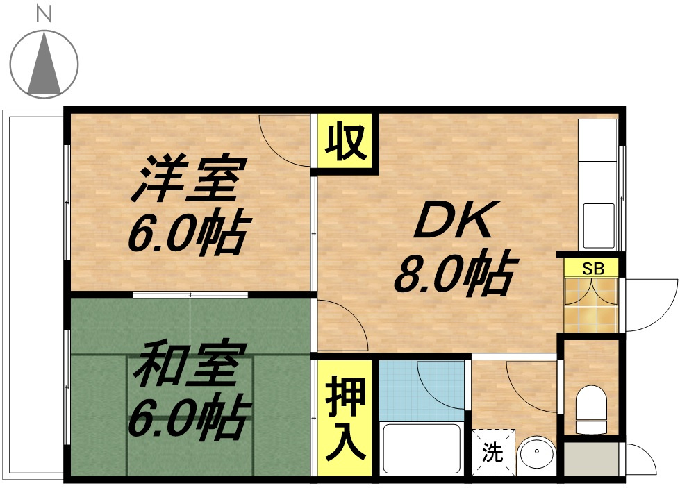 MTハイツ１ｓｔの間取り