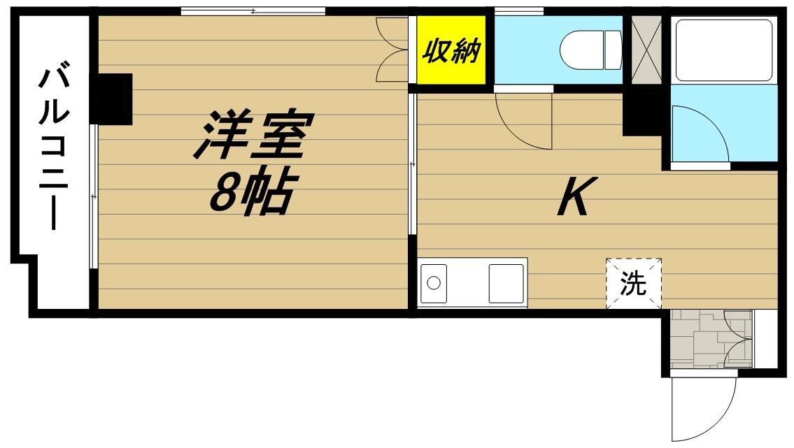 ウィステリア・ヤハギ308の間取り