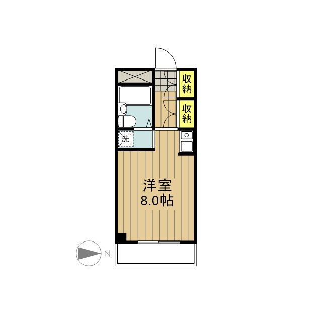 シャトーレ山内102の間取り