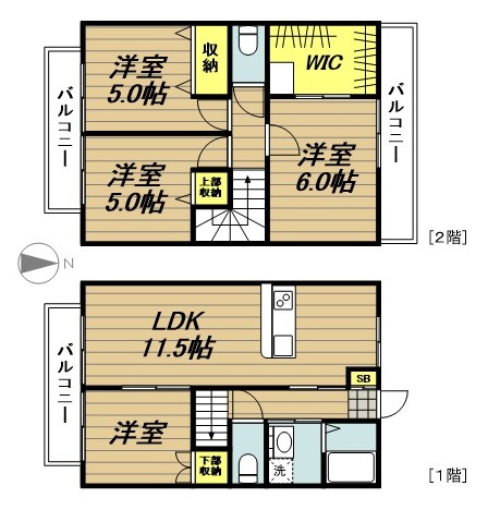 コーポ細渕の間取り