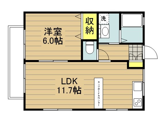 コーポ細渕の間取り
