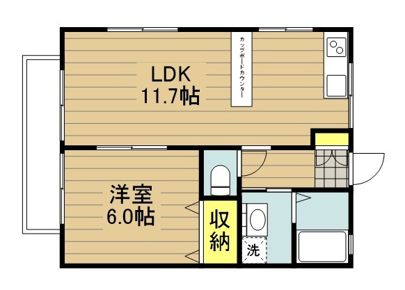 コーポ細渕の間取り