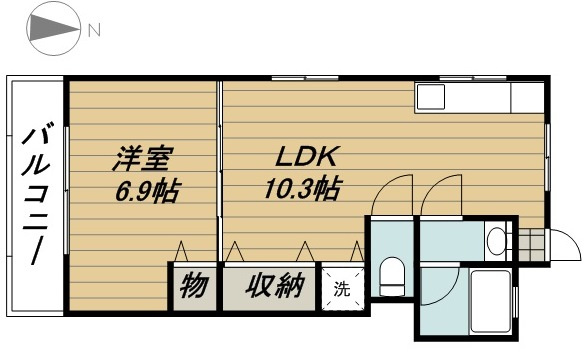 峰岸マンションの間取り