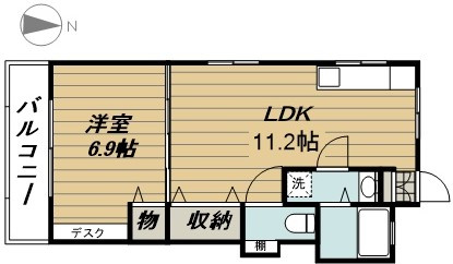 峰岸マンションの間取り