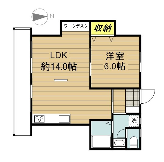 ハイツミネルバの間取り