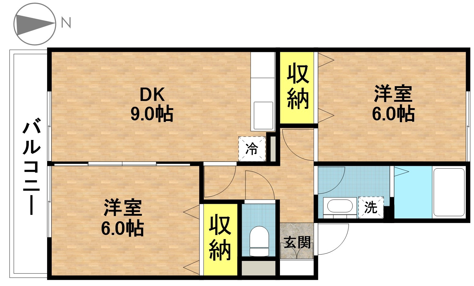 パークハイムの間取り