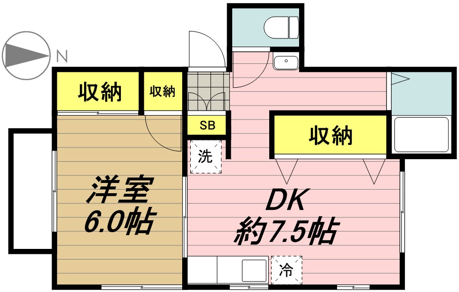 パークサイドヒルＢの間取り