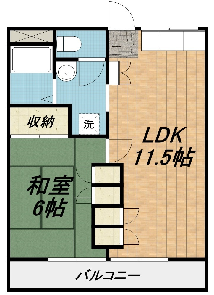 第２金子コーポの間取り
