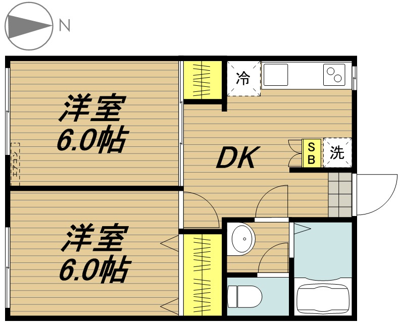 ドミール笹目の間取り
