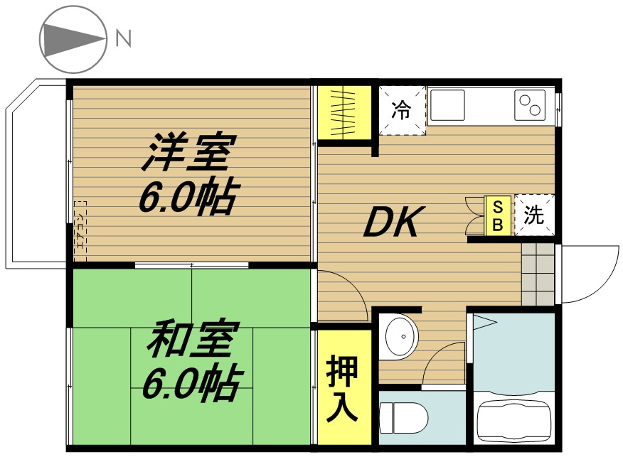 ドミール笹目の間取り