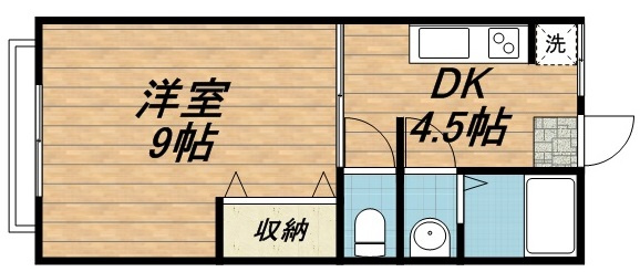 内田ハイツの間取り