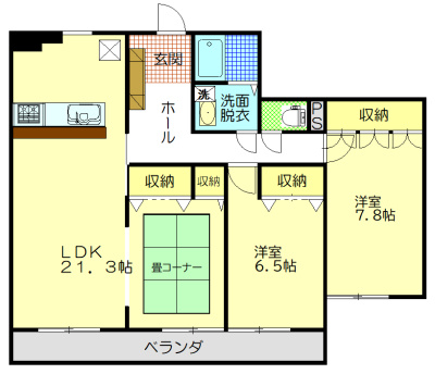 二葉マンションの間取り