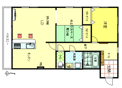 二葉マンションの間取り