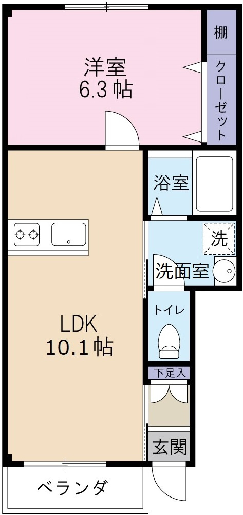 サンキュ阿南の間取り