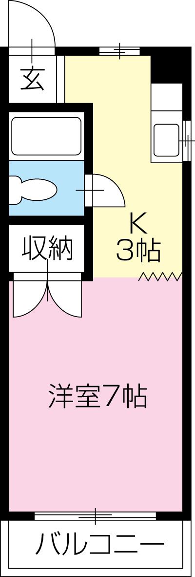 コーポ福島の間取り