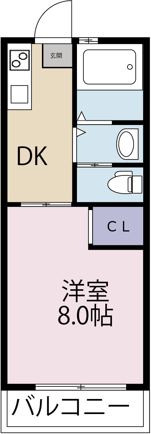 パレスヨーコーの間取り
