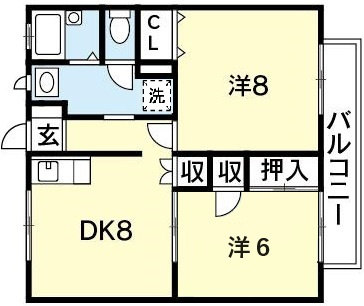 オーシャンハイツの間取り