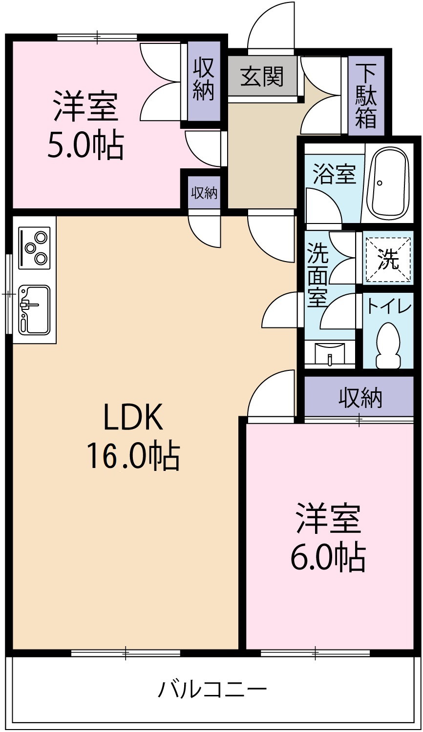 ヴァンベール城南の間取り