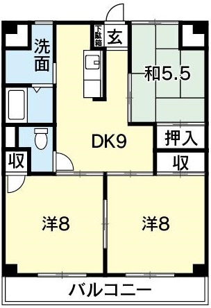 サンシャイン木村ハイツの間取り