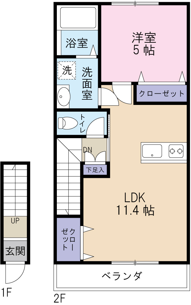 サンキュ阿南の間取り