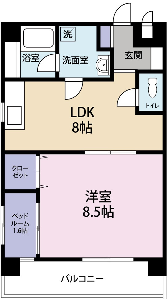 グランシティ田宮の間取り