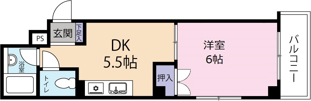 富田橋稲守ビルの間取り