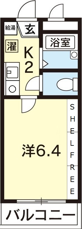 ハイツ米田の間取り