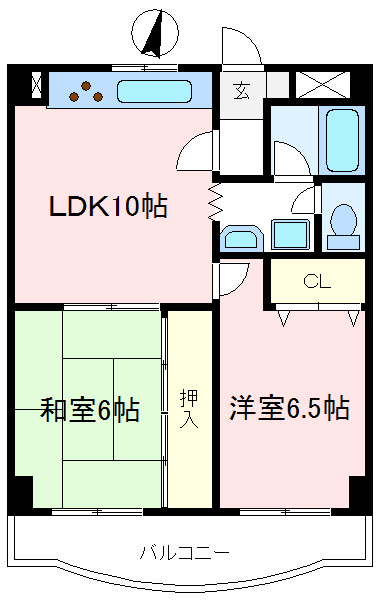 公栄ビル9の間取り