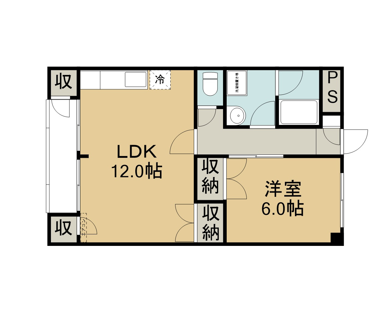 サウスコートいせきの間取り