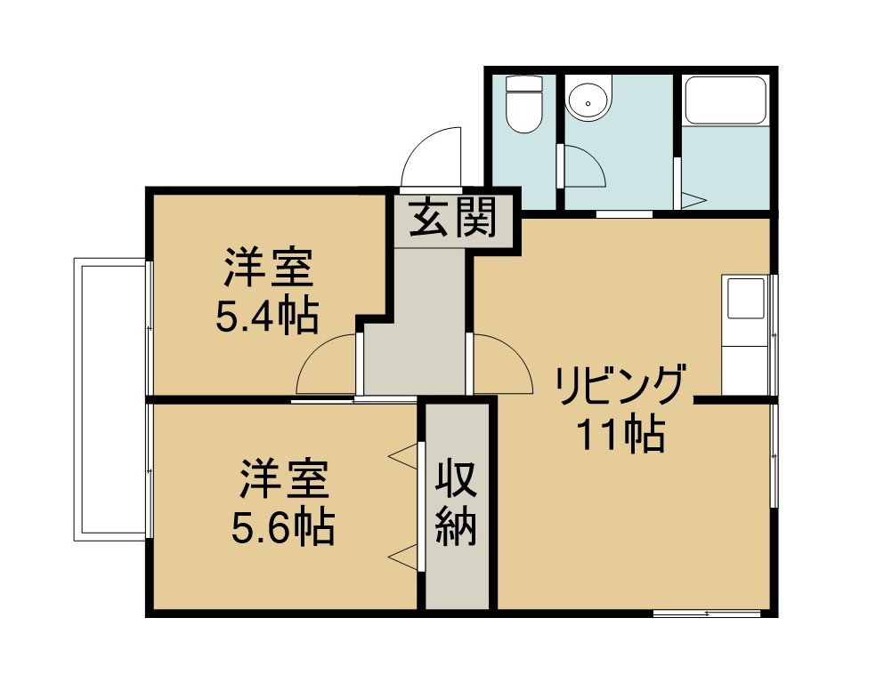 マグノーリアA・Bの間取り