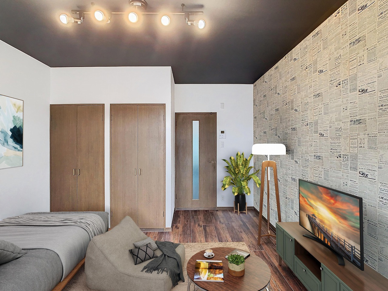 メゾン・ド・クリモの居間・リビング