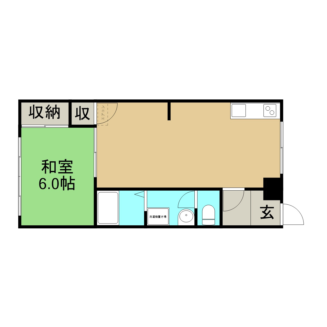 ファミリーハイツとくだの間取り