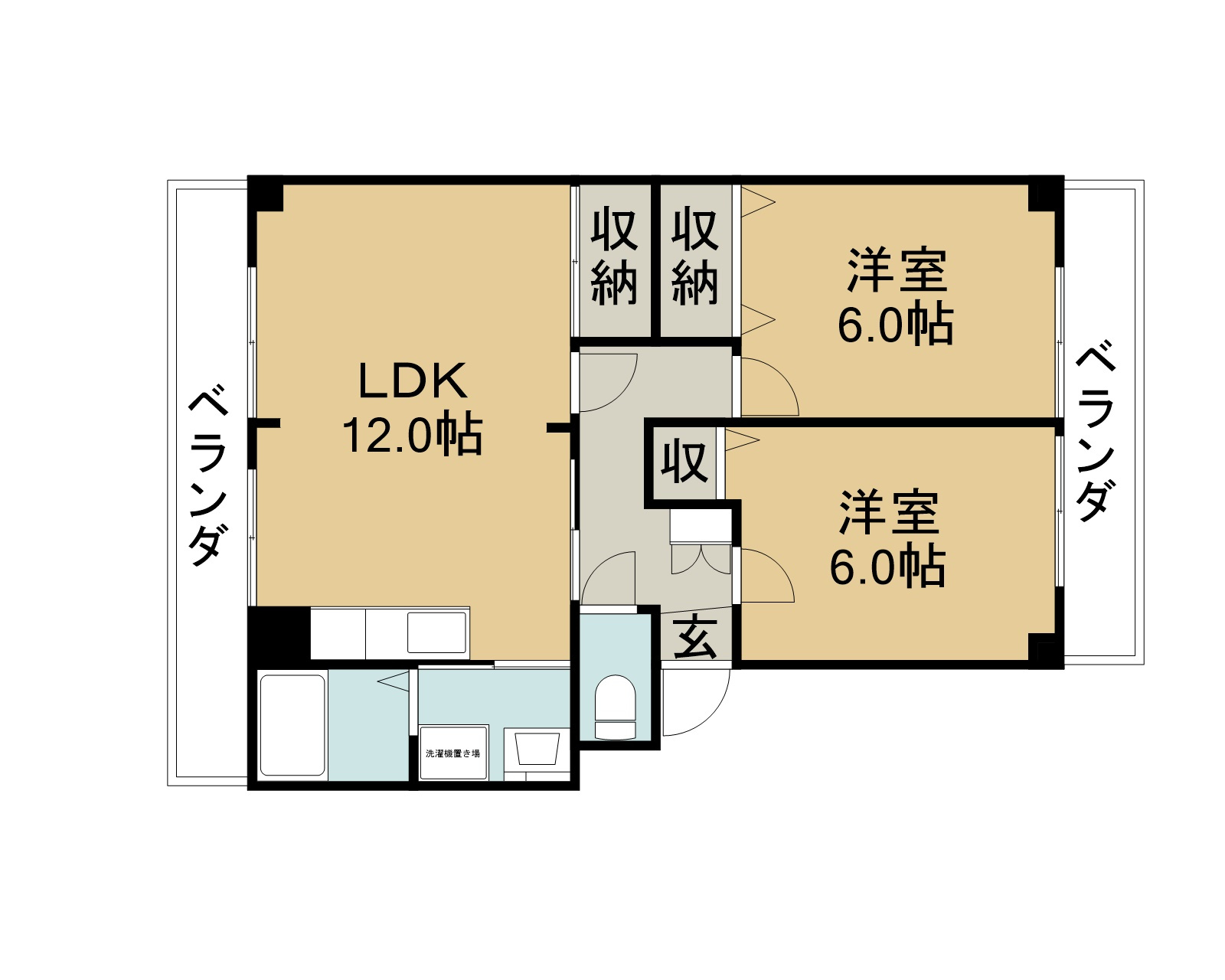 ローズヴィラ湖山の間取り