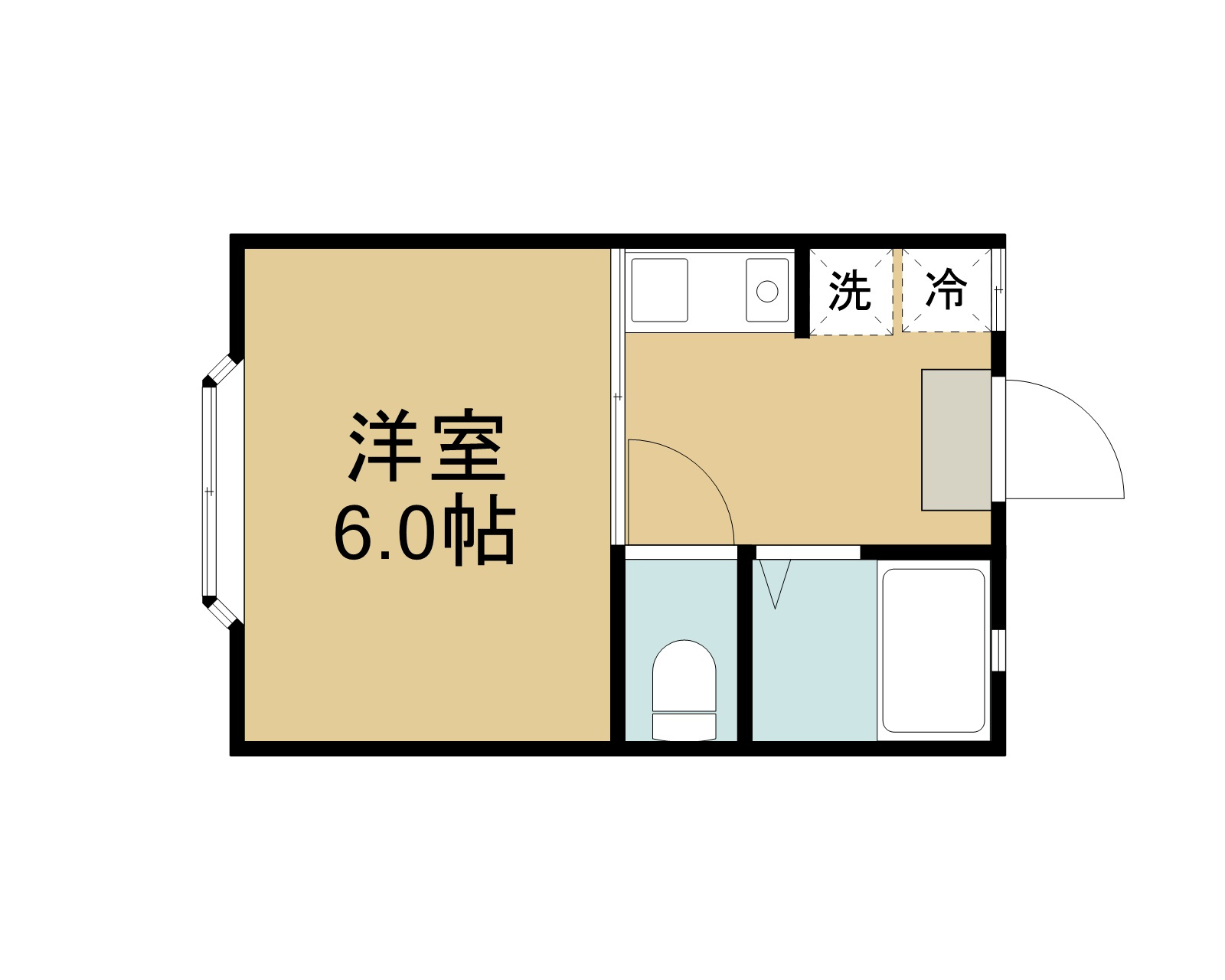 サニーエイトの間取り