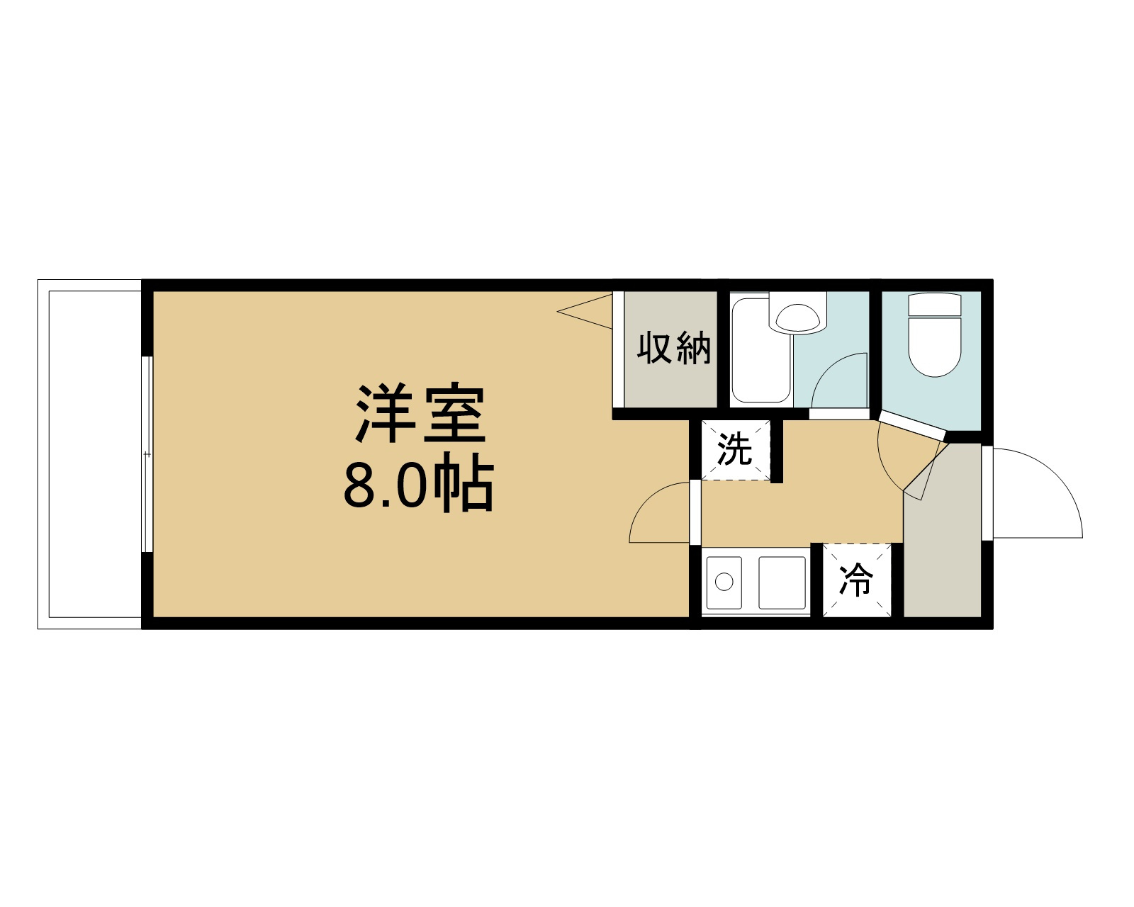 ラ・カサ・ボニータの間取り