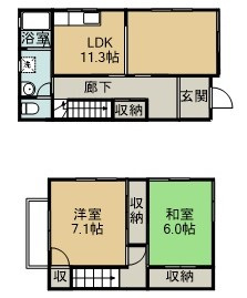 フォンテーヌ丸山Ⅱの間取り