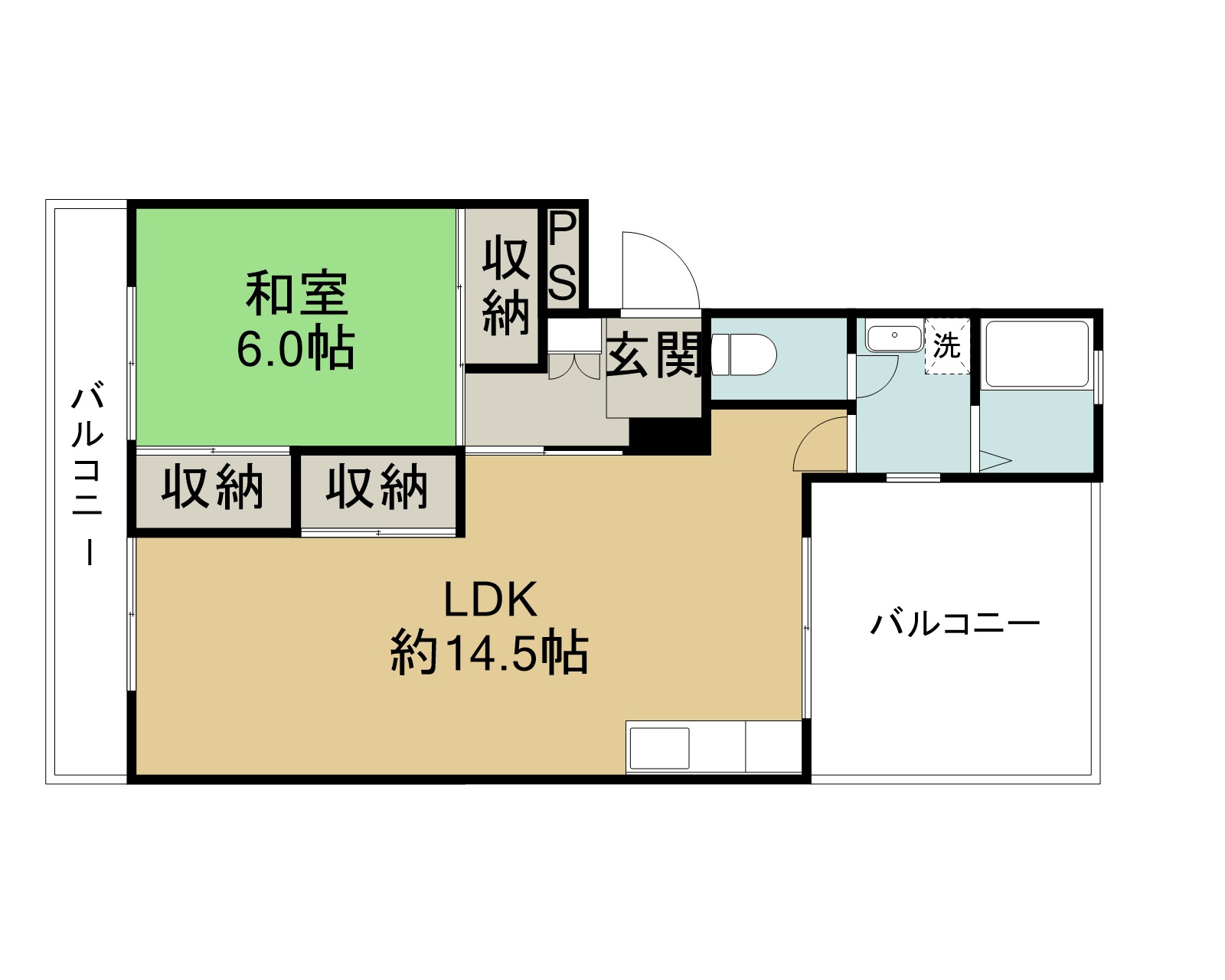 パレスロゼ301の間取り
