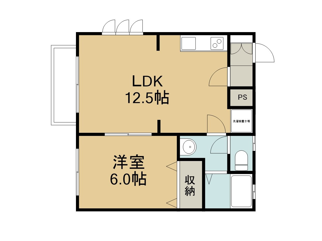 ハイツHONJYOの間取り
