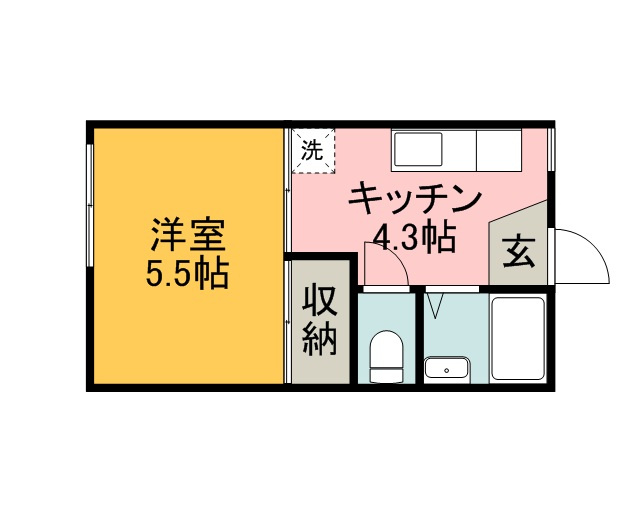 ハイツグランパ105の間取り