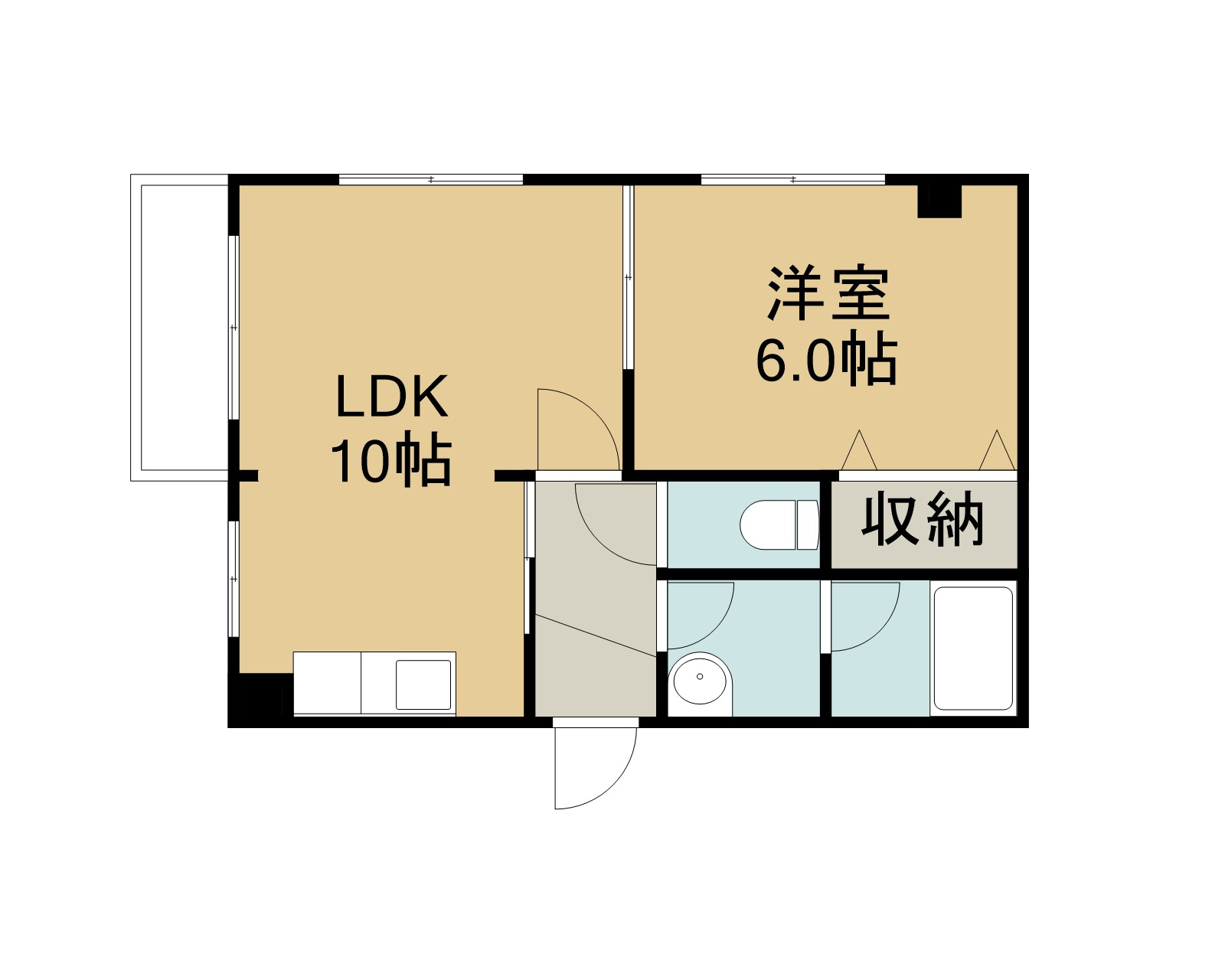 メゾンデフルールの間取り